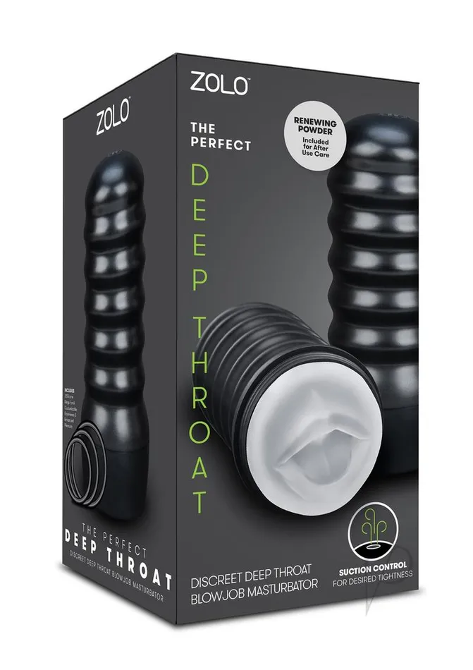 ZOLO The Perfect Deep Throat Masturbator Mouth Clear Zolo Male Sex Toys