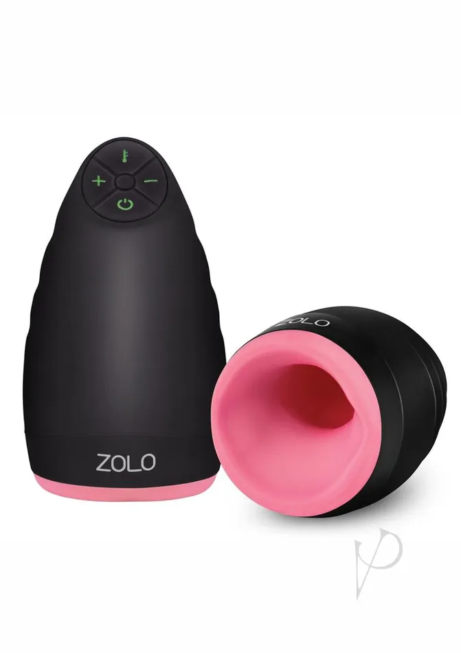 ZOLO Warming Dome Rechargeable Vibrating Masturbator PinkBlack Zolo Male Sex Toys